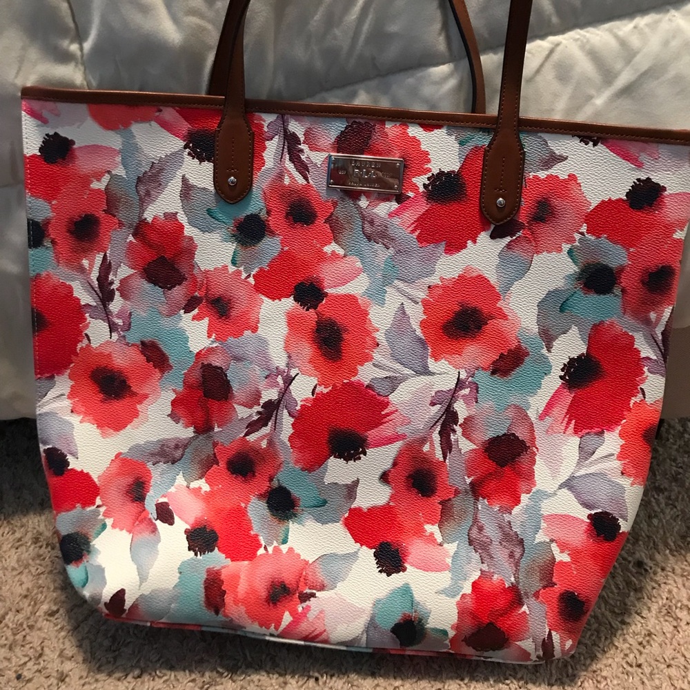Never been carried Polo Ralph Lauren floral purse